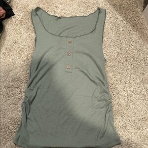 Women's Sleeveless Green Top